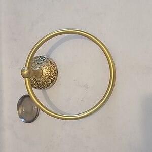 Anthropologie Brass Hand Towel Hook